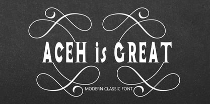 Aceh Is Great Font Poster 1