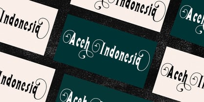 Aceh Is Great Font Poster 5