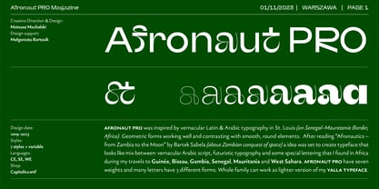 Afronaut PRO Font Poster 1