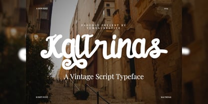 Kaltrinas Font Poster 1