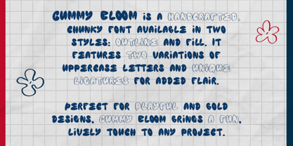 Gummy Bloom Font Poster 2