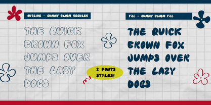 Gummy Bloom Font Poster 3