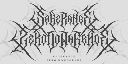 Sagerange Blackmetal Font Poster 2