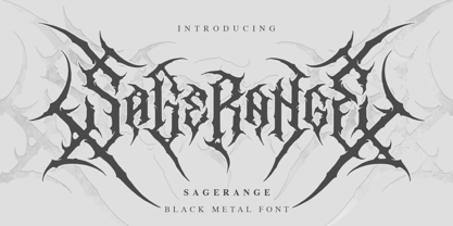 Sagerange Blackmetal Font Poster 10