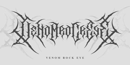 Sagerange Blackmetal Font Poster 7