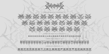 Sagerange Blackmetal Font Poster 9