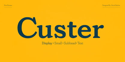 Custer Font Poster 1