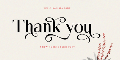 Hello Kalista Font Poster 9