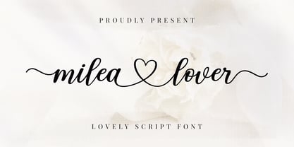 Milea lover Font Poster 1
