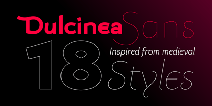 Dulcinea Sans Font Poster 2