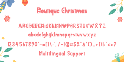 Boutique Christmas Font Poster 6