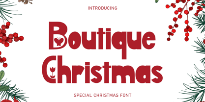 Boutique Christmas Font Poster 1