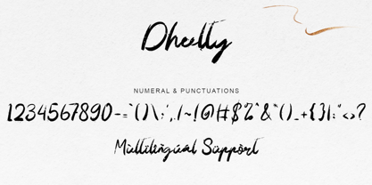 Dheelty Font Poster 6