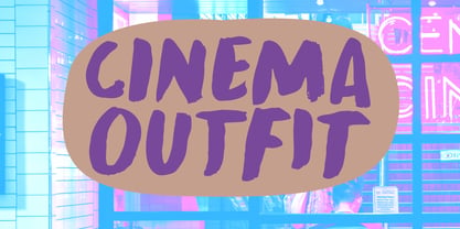 Cinema Outfit Font Poster 1