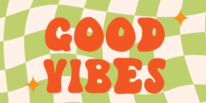 Happy vibe Font Poster 2