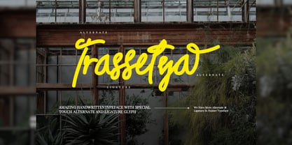 Trassetya Font Poster 2