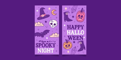 Monster Night Font Poster 9