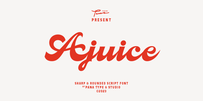 Ajuice Script Font Poster 1