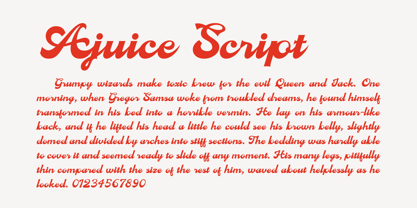 Ajuice Script Font Poster 6