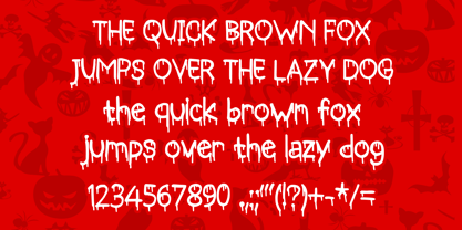 Bloody Skinny Font Poster 5