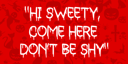 Bloody Skinny Font Poster 4