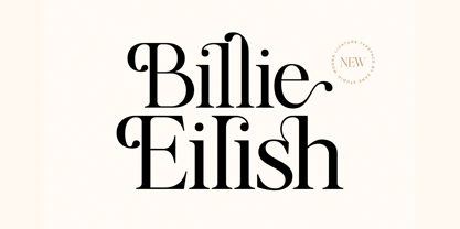 Billie Eilish Font Poster 1