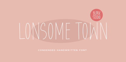 Lonsome Town Font Poster 1