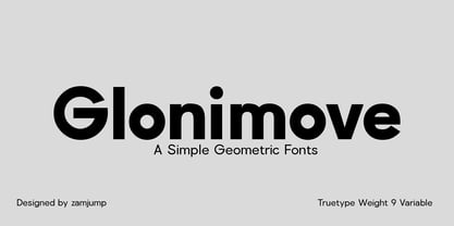 Glonimove Font Poster 1