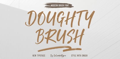 Doughty Brush Font Poster 1