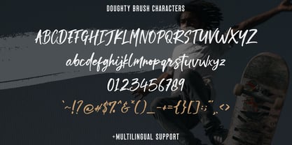 Doughty Brush Font Poster 5