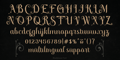 Blackmoon Font Poster 3