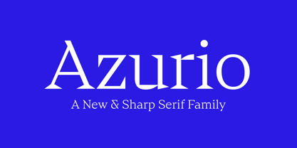 Azurio Font Poster 1