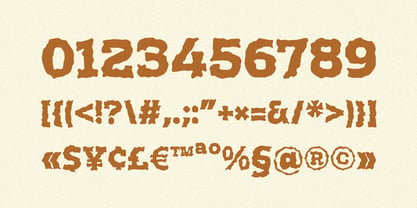 Rusty Plate Font Poster 7