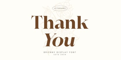 Brienni Display Branding Font Poster 10