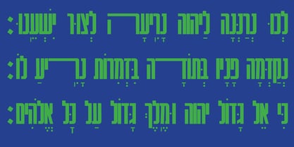Hebrew Compressed Font Poster 6