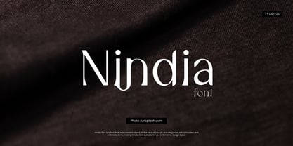 Nindia Font Poster 1