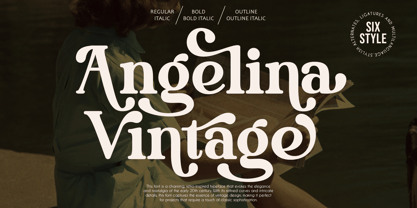 Angelina Vintage Font Poster 1