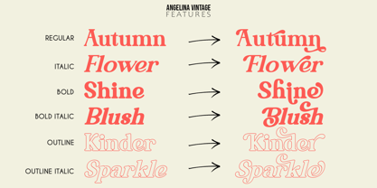 Angelina Vintage Font Poster 8