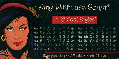 Amys Hand Font Poster 2