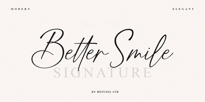 Better Smile Font Poster 1