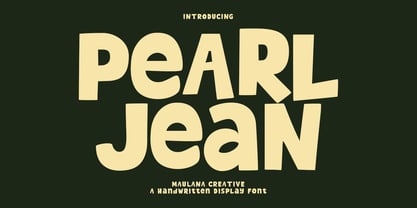 Pearl Jean Font Poster 1