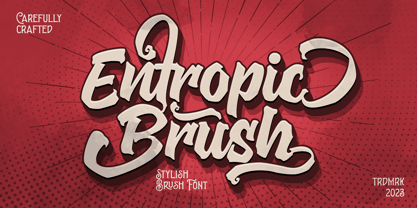 Entropic Brush Font Poster 1