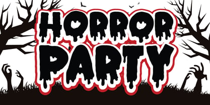 Horror Party Font Poster 1