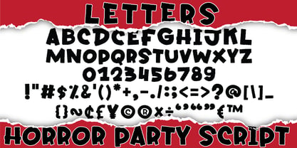 Horror Party Font Poster 7
