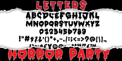 Horror Party Font Poster 8