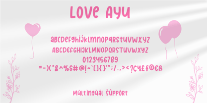 Love Ayu Font Poster 8