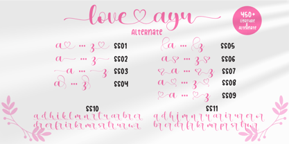 Love Ayu Font, Webfont & Desktop