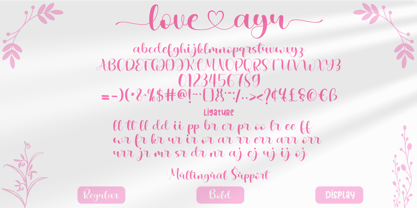 Love Ayu Font Poster 6