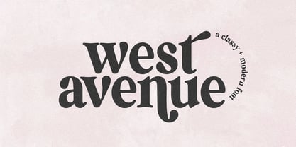 West Avenue Font Poster 1