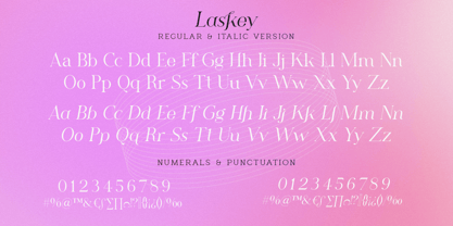 Laskey Font Poster 4